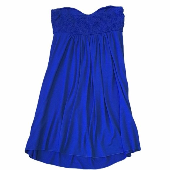 Peppermint Bay Royal Blue  Strapless Coverup Size S - Picture 2 of 3